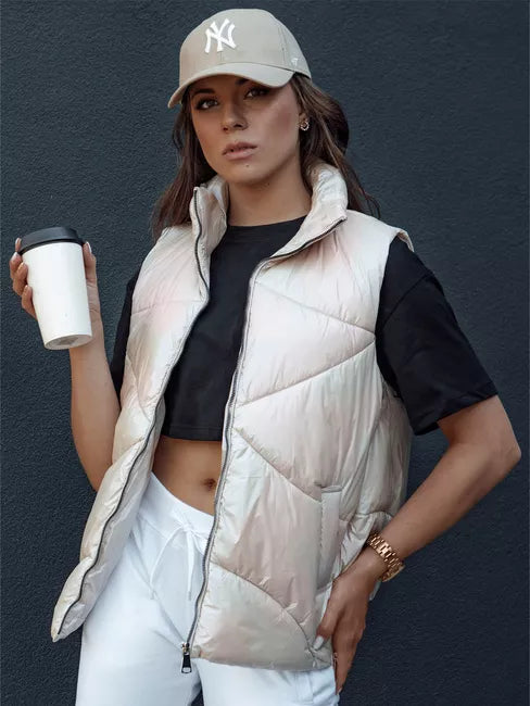 Sieviešu brūna spīdīga veste Bogo 