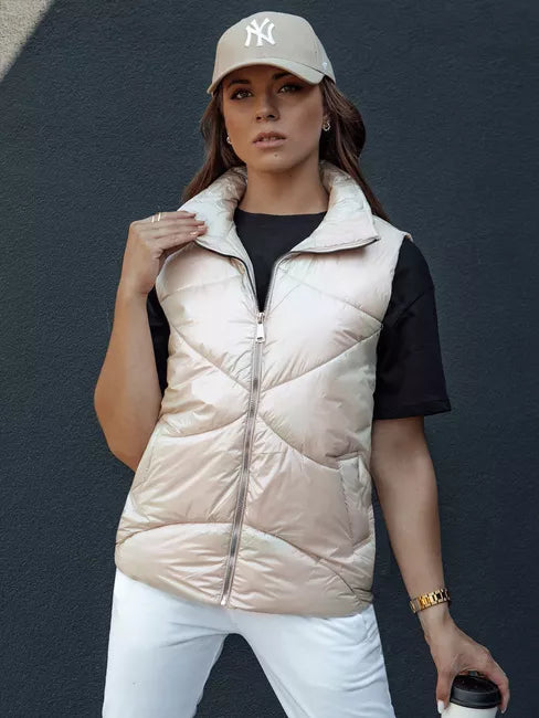 Sieviešu brūna spīdīga veste Bogo 