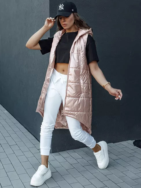 Sieviešu rozā garā veste Meris 