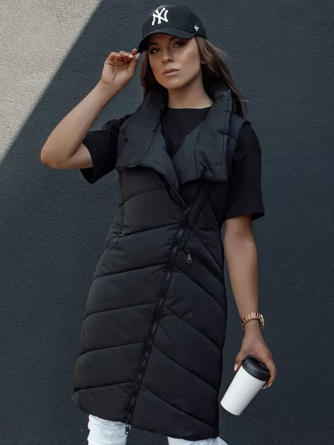 Sieviešu melna veste bez kapuces Serkis