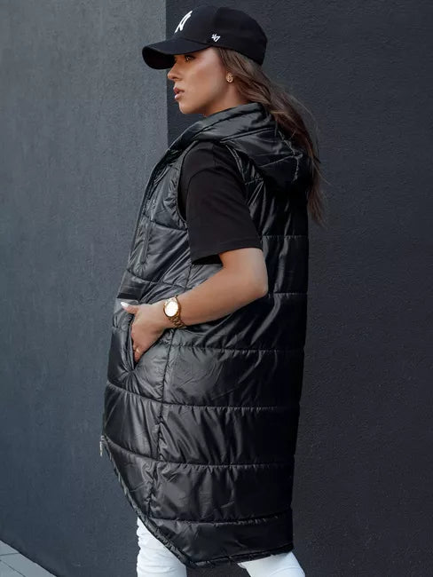 Sieviešu melna garā veste Meris 