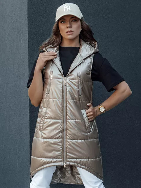 Sieviešu brūna garā veste Meris 