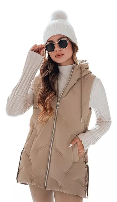 Sieviešu brūna vestes komplekts