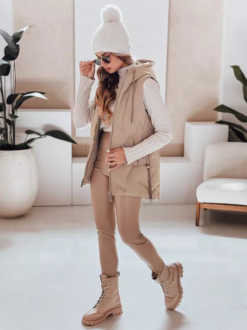 Sieviešu brūna vestes komplekts