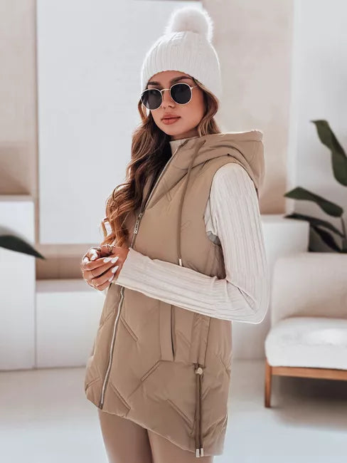 Sieviešu brūna vestes komplekts