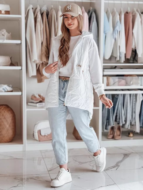 Sieviešu balta veste Demak