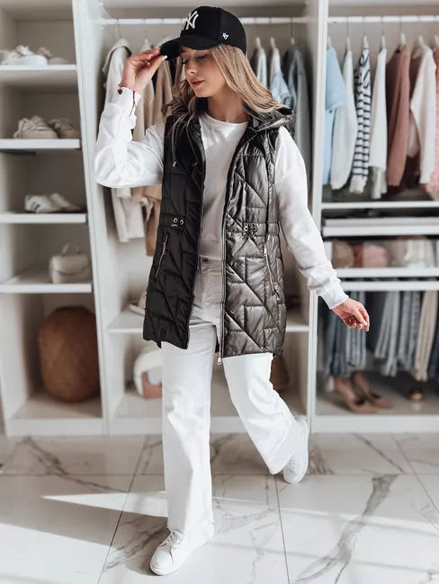 Sieviešu melna veste Demak