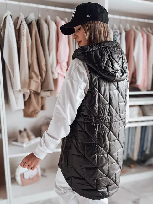 Sieviešu melna veste Demak