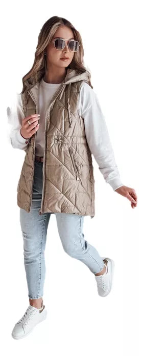 Sieviešu brūna veste Demak