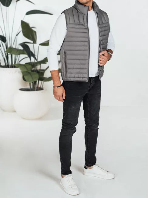 Vīriešu pelēka veste Pole