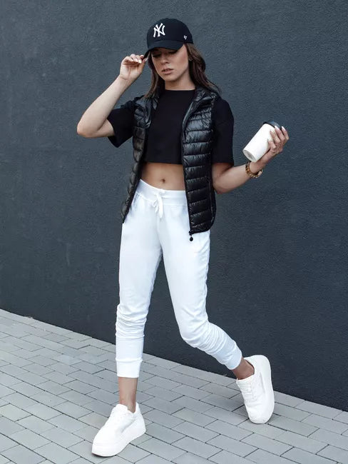 Sieviešu melna veste Stilīga