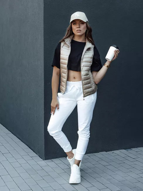 Sieviešu brūna veste Stilīga