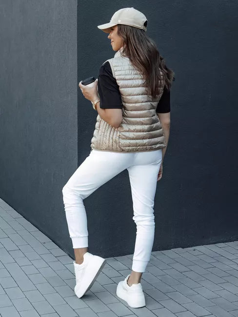 Sieviešu brūna veste Stilīga