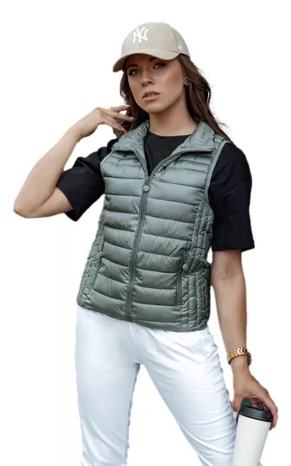 Sieviešu zaļa veste Stilīga