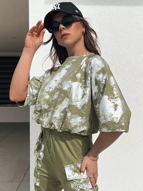 Sieviešu haki krāsas komplekts Birweki 