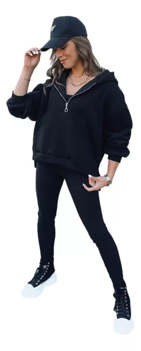 Trīsdaļīgs sieviešu melns komplekts Kemy