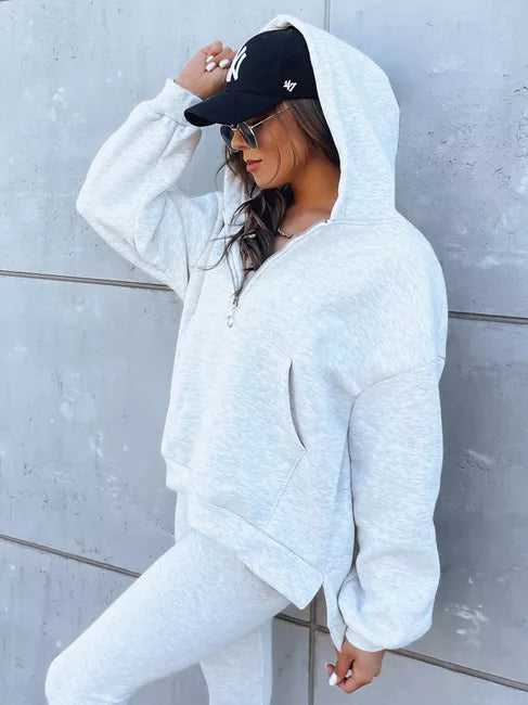 Trīsdaļīgs sieviešu pelēks komplekts Kemy