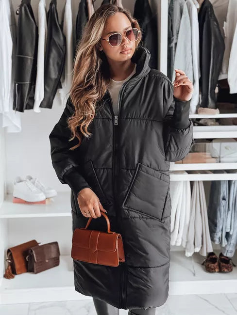 Sieviešu liela izmēra melna jaka Gala