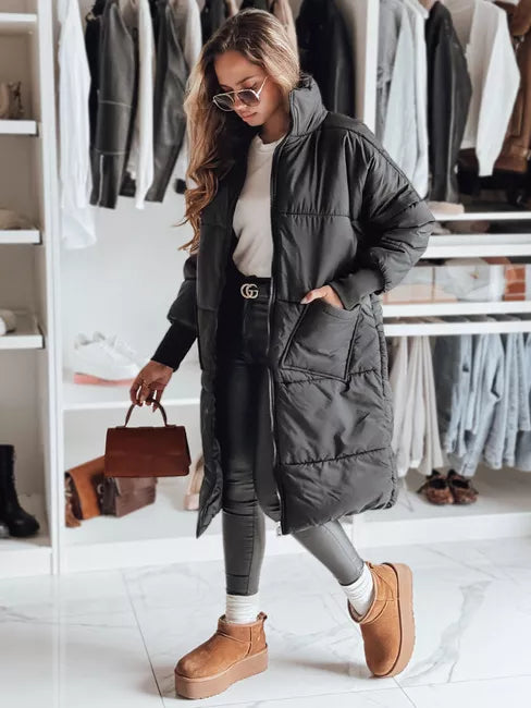 Sieviešu liela izmēra melna jaka Gala