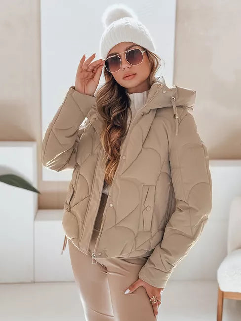 Sieviešu brūna ziemas jaka Silma