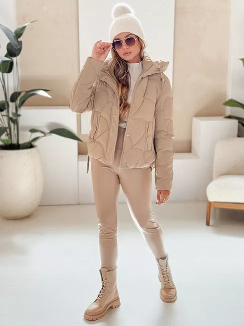 Sieviešu brūna ziemas jaka Silma