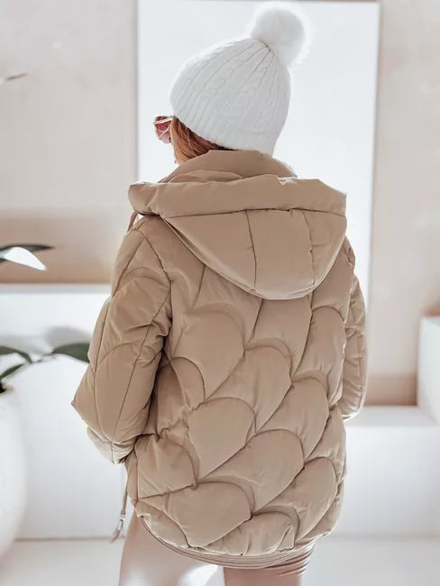 Sieviešu brūna ziemas jaka Silma