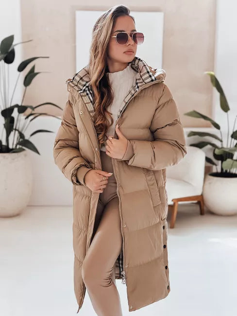 Sieviešu brūna ziemas jaka Bren