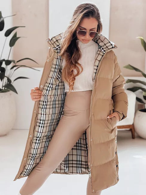 Sieviešu brūna ziemas jaka Bren