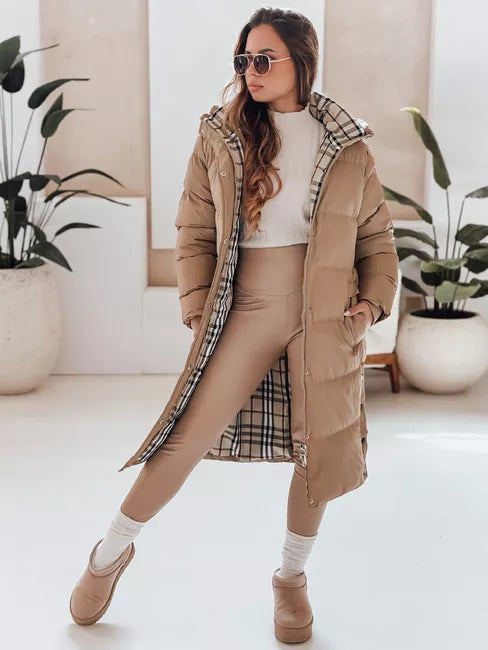 Sieviešu brūna ziemas jaka Bren