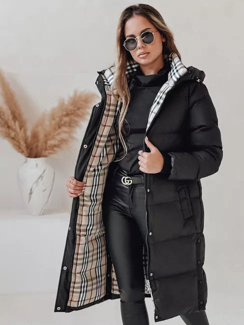 Sieviešu ziemas jaka melna Bren