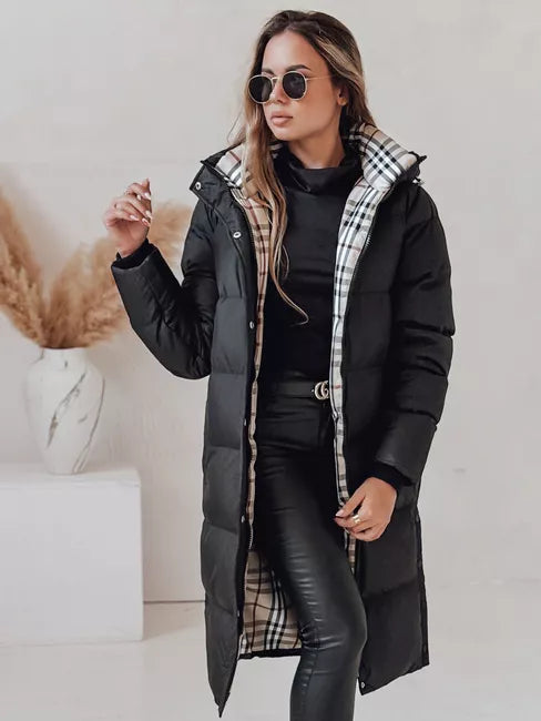 Sieviešu ziemas jaka melna Bren