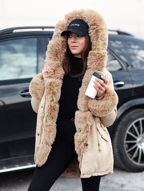 Sieviešu brūna jaka Gibon