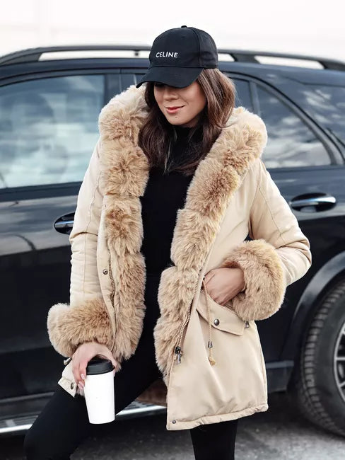 Sieviešu brūna jaka Gibon