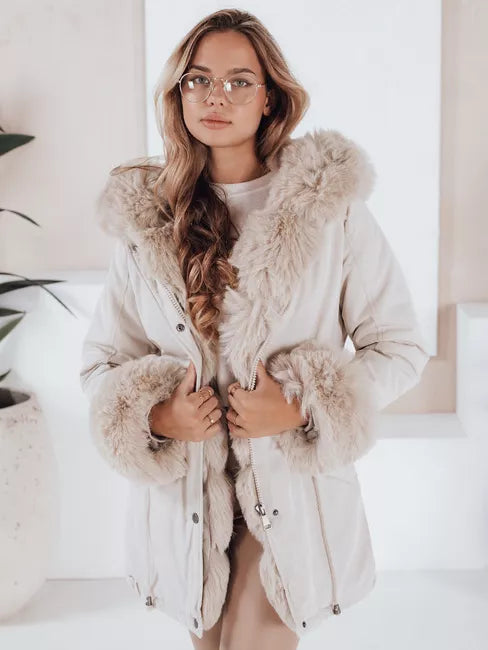 Sieviešu balta jaka Gibon