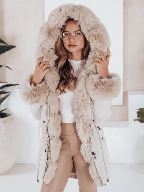 Sieviešu balta jaka Gibon