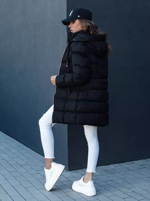 Sieviešu ziemas melna jaka Gabriel