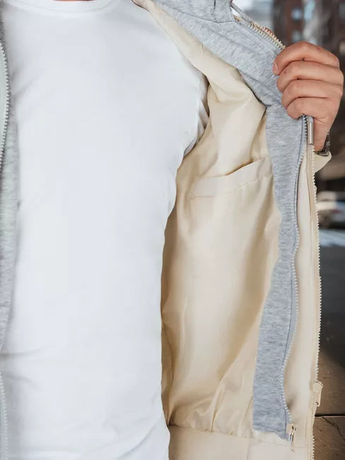 Vīriešu balta bomberjaka Edmin