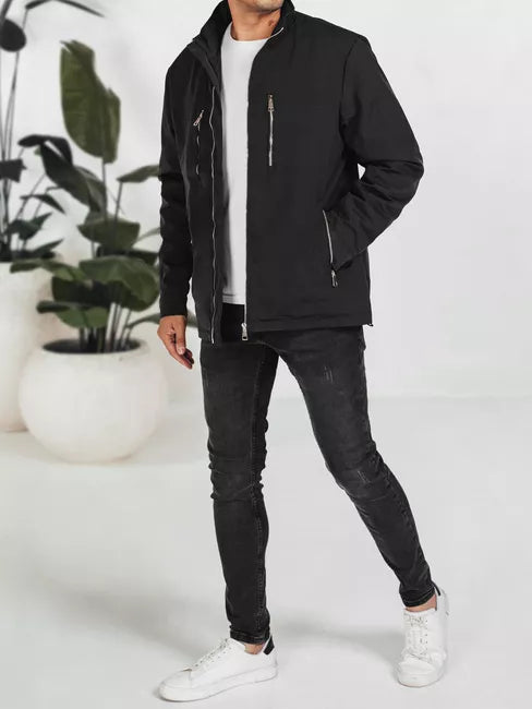 Vīriešu melna jaka Teros