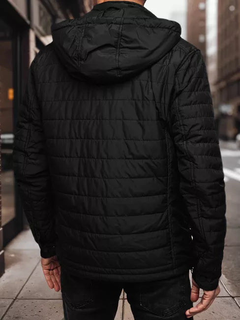 Vīriešu melna jaka Kent