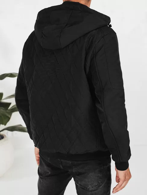 Vīriešu melna jaka Kuder