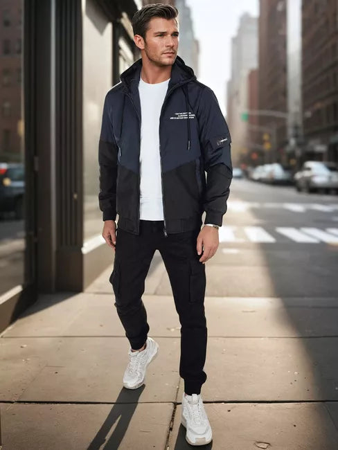 Vīriešu tumši zila jaka Mask