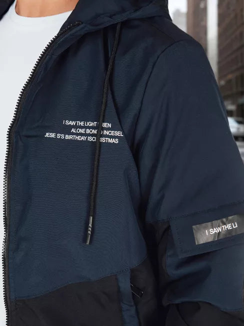 Vīriešu tumši zila jaka Mask