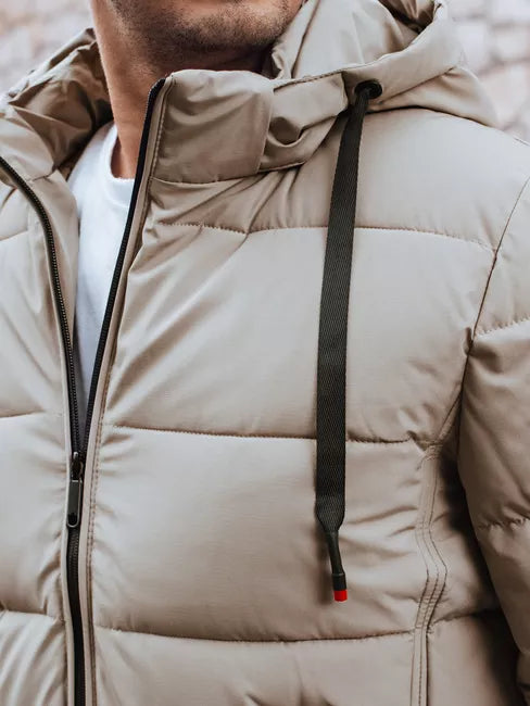 Vīriešu ziemas gaiši brūna jaka Nevex