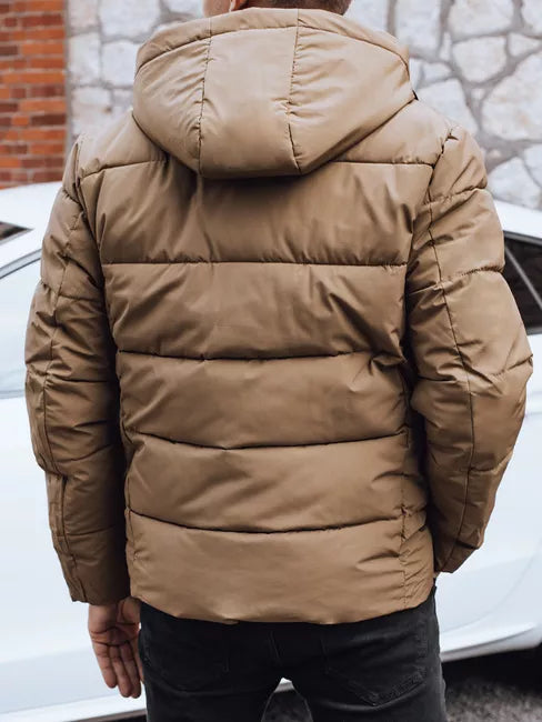 Vīriešu ziemas gaiši brūna jaka Nevex