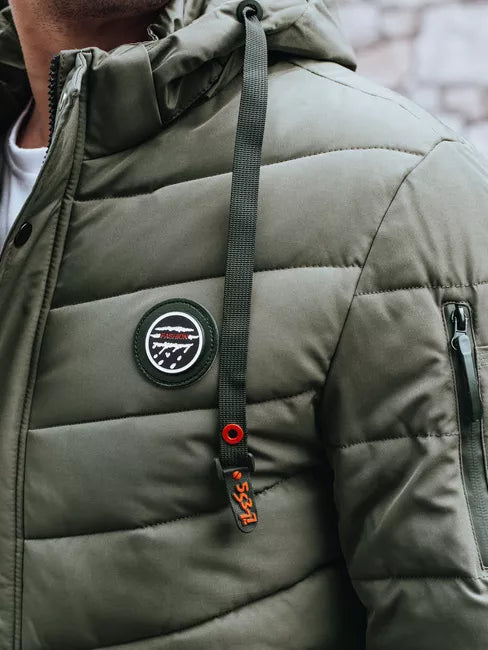 Vīriešu zaļa ziemas jaka Daley