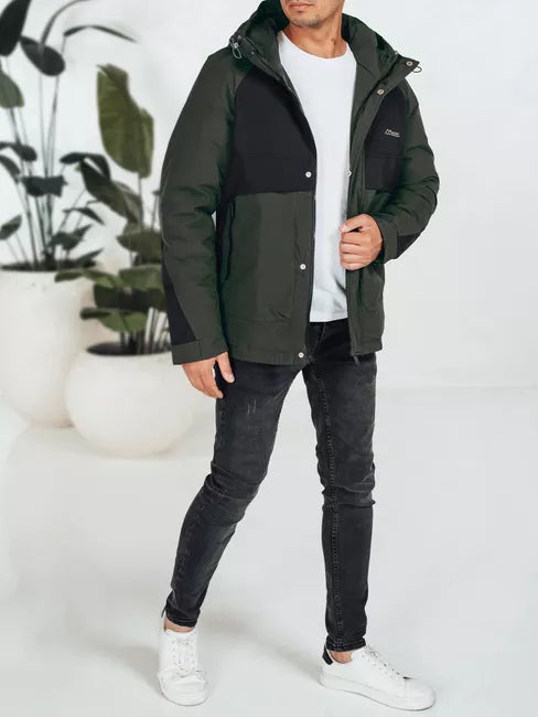 Vīriešu melna ziemas jaka Banket