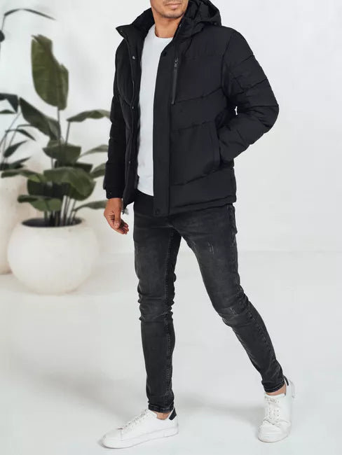 Vīriešu melna ziemas jaka Porter