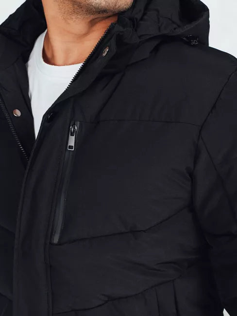 Vīriešu melna ziemas jaka Porter