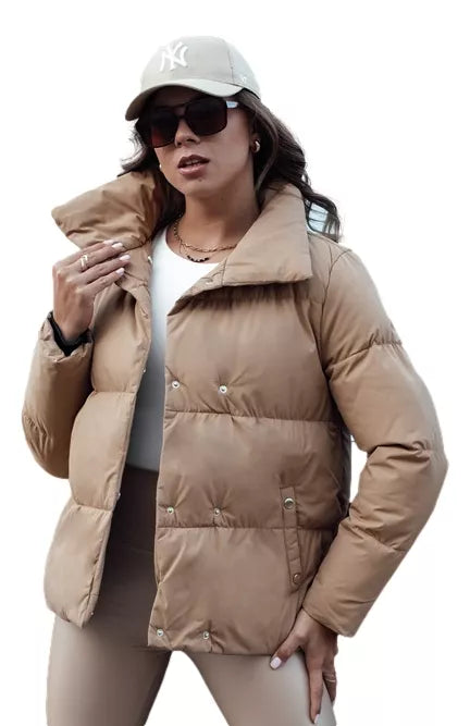 Sieviešu ziemas jaka brūna Lari