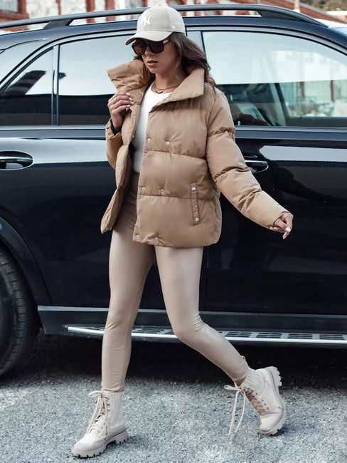 Sieviešu ziemas jaka brūna Lari